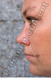 Nose Woman White Piercing Slim